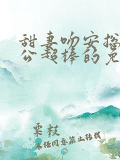 甜妻吻安总裁老公超棒的免费版