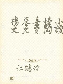 杨辰秦惜小说全文免费阅读最新章节