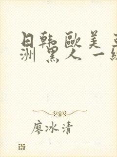 日韩 欧美 亚洲 黑人 一级