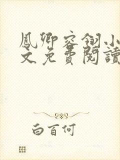 凤卿容翎小说全文免费阅读无弹窗