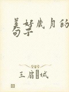 美好岁月的唯美句子