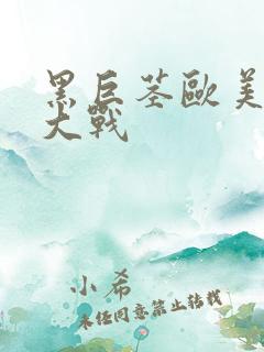 黑巨茎欧美白妞大战