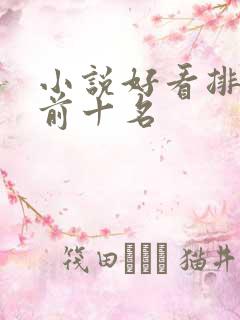 小说好看排行榜前十名