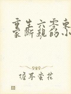 重生六零东北分家断亲的小说