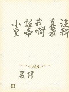 小说我真没想当皇帝啊最新章节