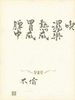 脾胃热湿吃什么中成成药