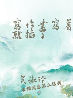 写作业写着写着就插了