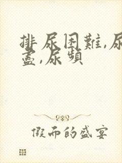 排尿困难,尿不尽,尿频