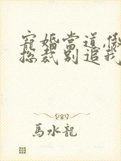 宠婚当道,傲娇总裁别追我