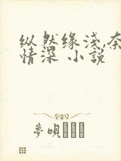 纵然缘浅,奈何情深 小说