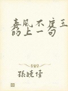 春风不度玉门关的上一句