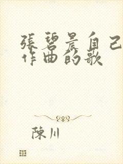 张碧晨自己作词作曲的歌