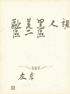 欧美黑人视频一区二区