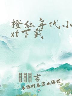 橙红年代小说txt下载