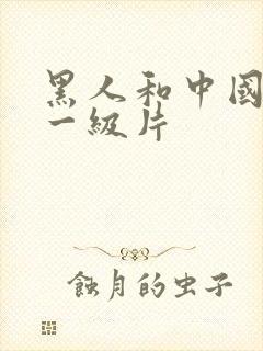 黑人和中国女人一级片