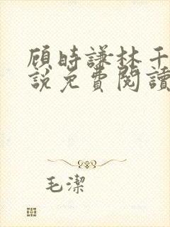 顾时谦林千月小说免费阅读最新章节