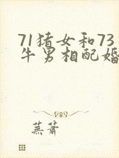 71猪女和73牛男相配婚姻如何