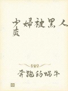 少妇被黑人透好爽