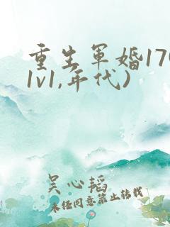 重生军婚17(1v1,年代)