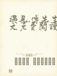 遇见,傅先生全文免费阅读