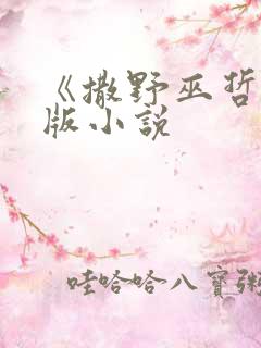 《撒野巫哲》原版小说