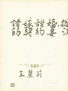 错嫁甜婚,总裁的契约妻 淇沅