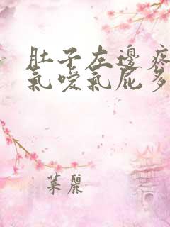 肚子左边疼且胀气嗳气屁多