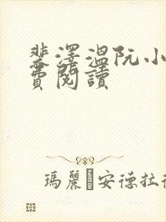 裴泽温阮小说免费阅读