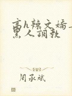 高h辣文娇妻被黑人调教