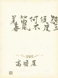 羌笛何须怨杨柳 春风不度玉门关修辞