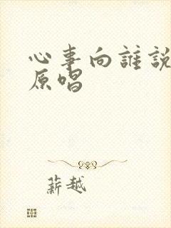 心事向谁说歌曲原唱