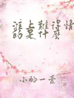 淮上难得情深讲的是什么