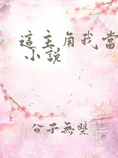 这主角我当不了 小说