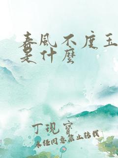 春风不度玉门关是什么