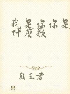 我是你你是我是什么歌