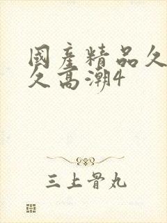 国产精品久久久久高潮4