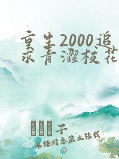 重生2000追求青涩校花同桌开始最新更新章节