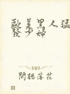 欧美黑人猛干金发少妇