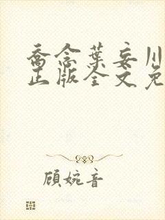 乔念叶妄川小说正版全文免费阅读