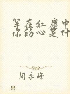 等在红尘中,等你的心是什么歌