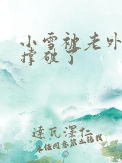 小雪被老外黑人撑破了