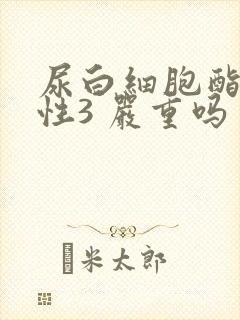 尿白细胞酯酶阳性3 严重吗