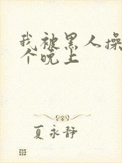 我被黑人操了一个晚上