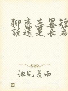 聊斋志异短篇小说还是长篇小说