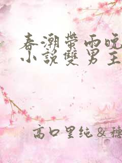 春潮带雨晚来急小说双男主