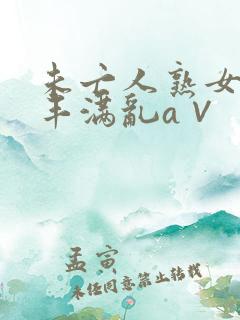 未亡人熟女人妻丰满乱a∨