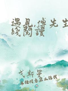 遇见,傅先生在线阅读