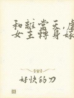 和离当天,虐文女主转身嫁暴君