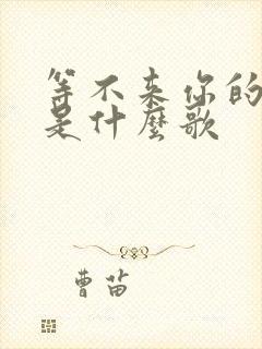 等不来你的归期是什么歌