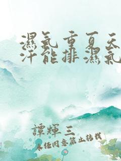 湿气重夏天多出汗能排湿气吗